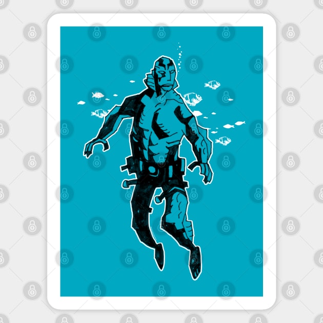 ABE SAPIEN - Bubbles Magnet by ROBZILLA